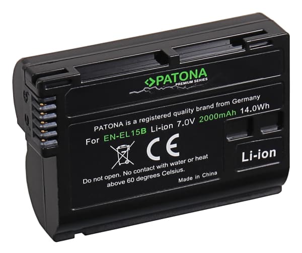 PATONA 1224, Nikon, 2000 mAh, 7 V, Litiumioni (Li-Ion)