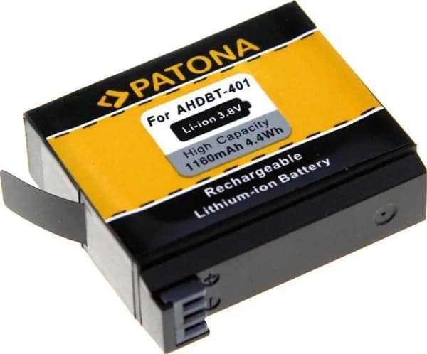 PATONA 1235, Lithium-Ion (Li-Ion), 1160 mAh, Kamera, GoPro Hero 4, 3,8 V, 4,4 Wh
