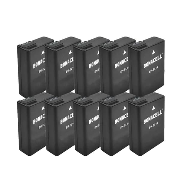 Kameran akku, 1500mAh kapasiteetti, yhteensopiva Nikon D3100:n ja D3200:n kanssa,20 kpl 10 PCS