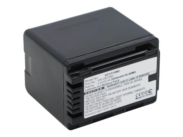 CoreParts MBXCAM-BA284, Panasonic, 3000 mAh, 3,6 V, Litiumioni (Li-Ion)