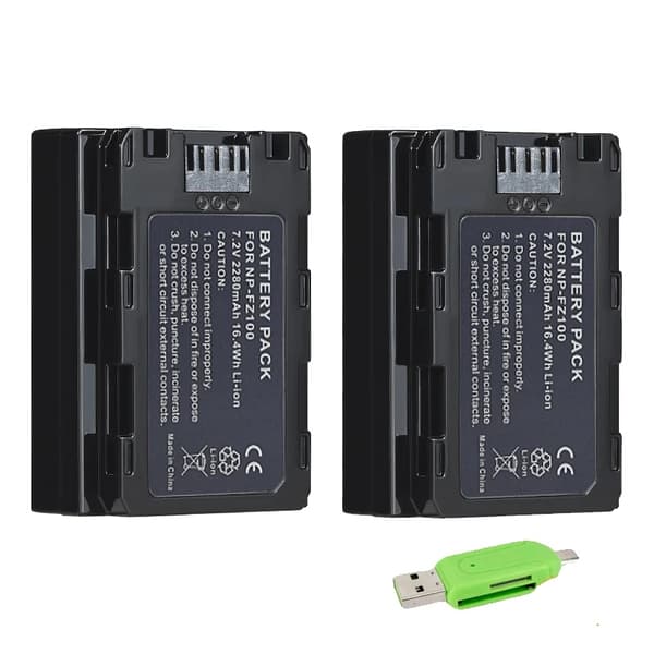 PALO NP-FZ100 Batteripakke, 2280mAh Kapacitet, 7.2V Spænding,2 stk.