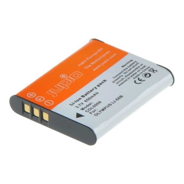 Batteri JUPIO - COL0008 - Kompatibel med Olympus LI-50B - Litium-Ion (Li-Ion) - 850 mAh - 3.7 V