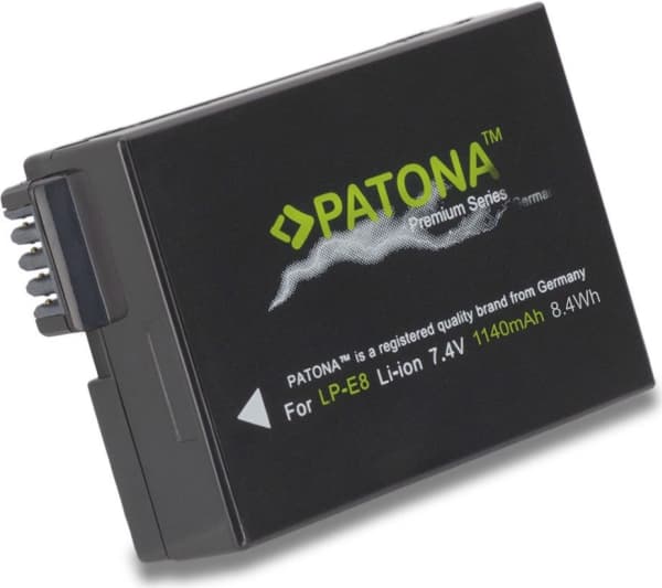 PATONA 1136, Lithium-Ion (Li-Ion), 1140 mAh, Kamera, EOS Rebel T5i, 7,4 V, 8,4 Wh