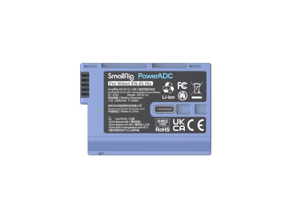 SmallRig EN-EL15c, Nikon, 2400 mAh, 7,2 V, Lithium-Ion (Li-Ion)
