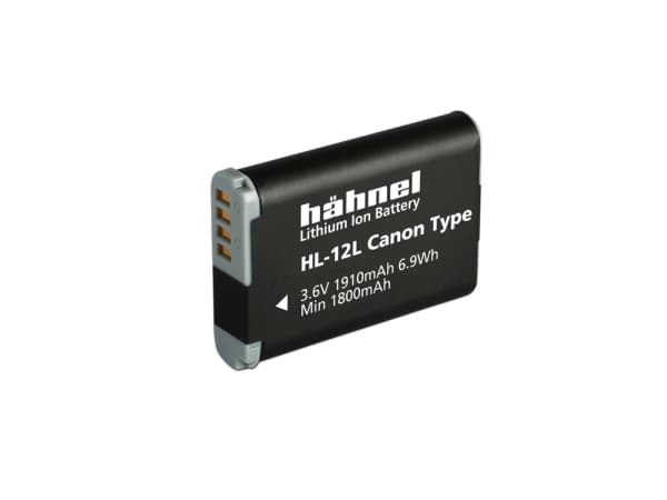 Hahnel HL-12L, Canon, 1910 mAh, 3,6 V, Lithium-Ion (Li-Ion)