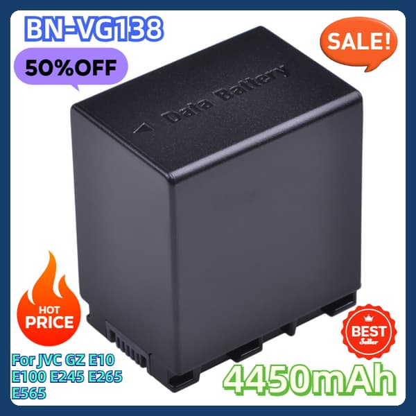 JVC GZ Serie Batteri, 4450mAh Kapacitet, Kompatibel med Flere Modeller, Nem Installation