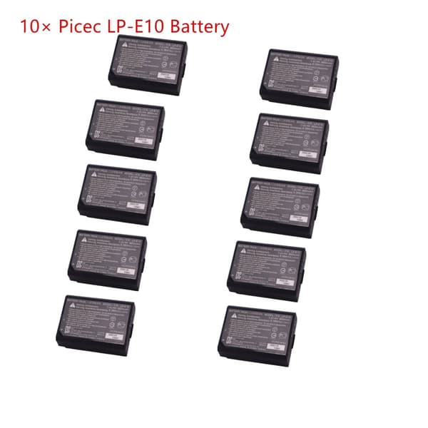 LP-E10 Li-ion akku, 860 mAh kapasiteetti, yhteensopiva Canon-kameroiden kanssa,10 LP-E10-akku