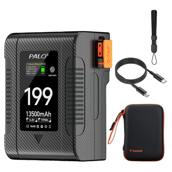V Mount Batteri, 13500mAh Kapacitet, 199Wh Effektvurdering,1 PCS -batteri