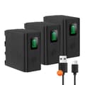 Miniatyrbillede 1 af 2: NP-F970 Batteri, 9600mAh Kapacitet, Type-C Opladning,3 stk batteri