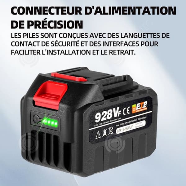 INN Batteri 20V 22500mAh ersättningsbatteri för elverktyg BL1860 litiumjonbatteri trippelskydd mutikompatibelt batteri