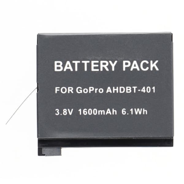 GoPro Hero 4 -kameran akku 3.8.0V 1600mAh AHDBT-401 vaihtoakku