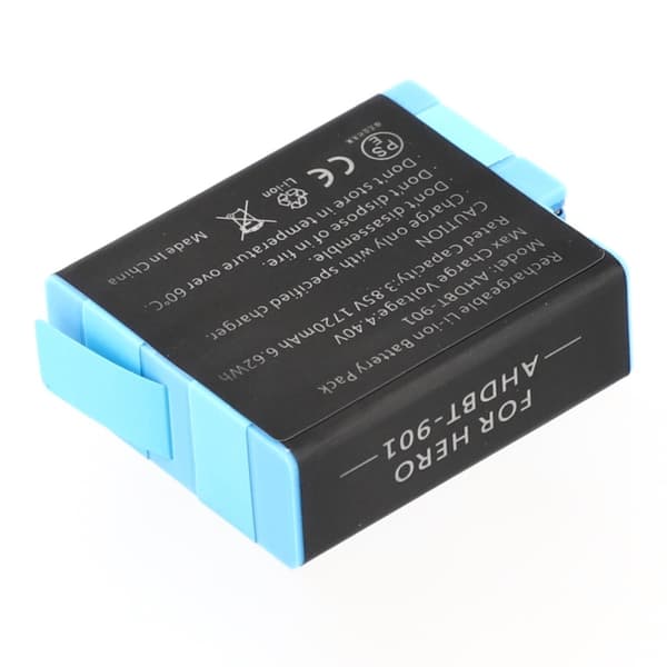 Batteri för GoPro Hero 12 11 10 9 3.85V 1720mAh AHDBT-901 Ersättningsbatteri