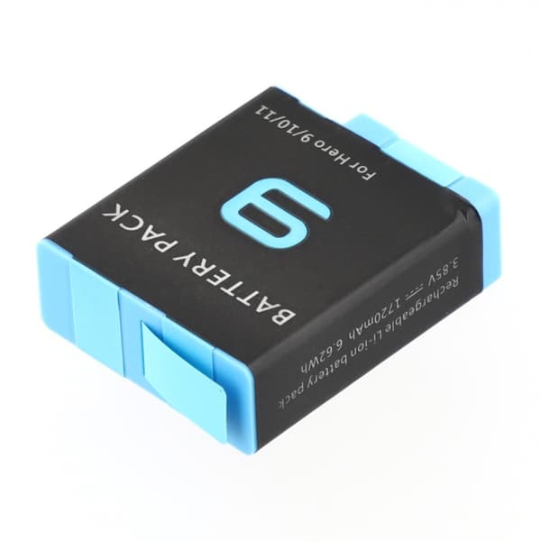 Batteri för GoPro Hero 12 11 10 9 3.85V 1720mAh AHDBT-901 Ersättningsbatteri
