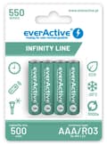 Miniatyrbillede 1 af 2: Genopladelige batterier everActive Ni-MH R03 AAA 550 mAh Infinity Line