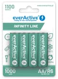 Miniatyrbillede 1 af 2: Genopladelige batterier everActive Ni-MH R6 AA 1100 mAh Infinity Line - 4 stk.