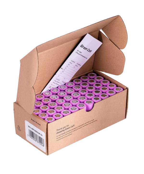 Green Cell 50GC18650NMC26 husholdningsbatteri Genopladeligt batteri 18650 Lithium-Ion (Li-Ion)