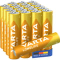 Miniatyrbillede 4 af 4: Varta Longlife AAA / LR03 Batteri 20-pack