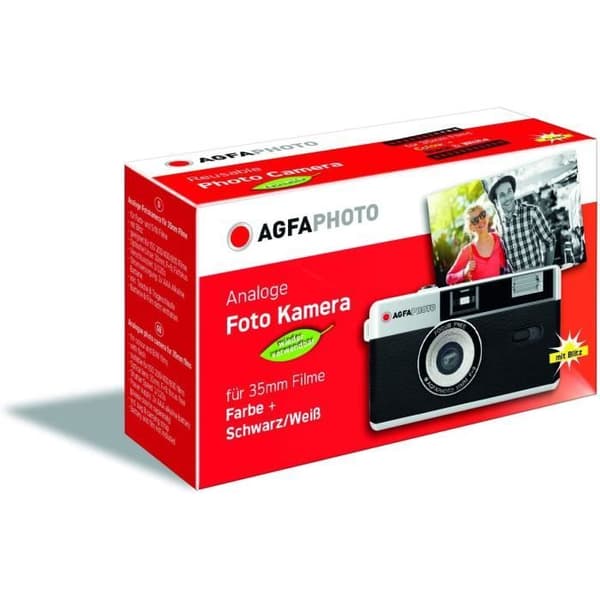 AgfaPhoto Kameraset Analog. Film Noir och Vitt Batteri