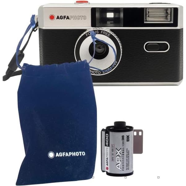 AgfaPhoto Kameraset Analog. Film Noir och Vitt Batteri