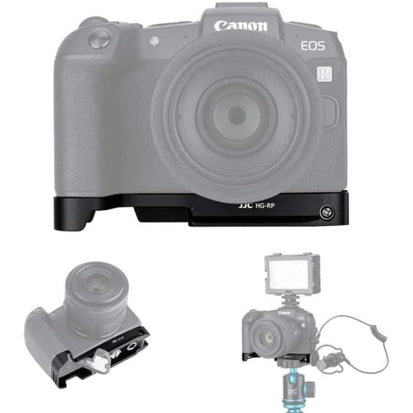 JJC Metalhandtag för Canon EOS RP-kamera, Arca-typ snabbfäste, Svart