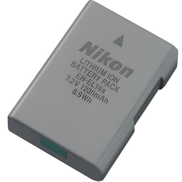 Uppladdningsbart batteri NIKON EN-EL14A - Litium-Ion - 1230 mAh - 7.2 V