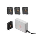 Miniatyrbillede 1 af 2: Batteri- og opladerpakke til DJI Osmo Action 5 Pro, 2100mAh kapacitet, dual slot oplader,4Batteri 1Oplader