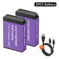 Pikkukuva 2 / 2: PALO LP-E17 Akun, 1800mAh Kapasiteetti, Type-C Lataus,2 kpl lpe17 akkua