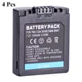 Miniatyrbillede 2 af 2: Erstatningsbatteri til Panasonic Lumix-kameraer, 1300mAh kapacitet, 7.2V spænding,4 stk. batteri