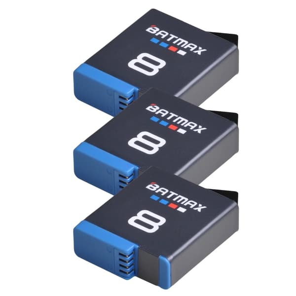 GoPro Hero 8 Akun, Ladattava Li-ion, Korkea Yhteensopivuus,3 Akut