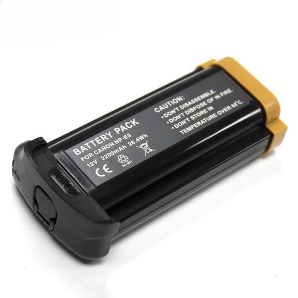 Kamerabatteri, 12V spænding, 2200mAh kapacitet,sort