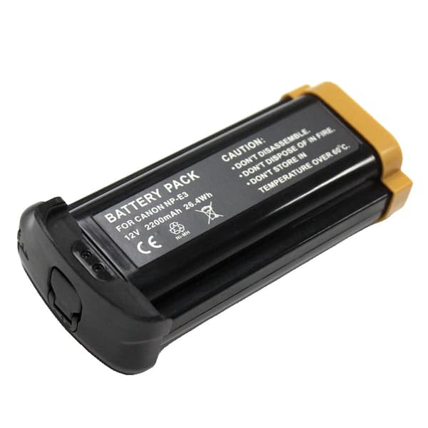 Kamerabatteri, 12V spænding, 2200mAh kapacitet,sort