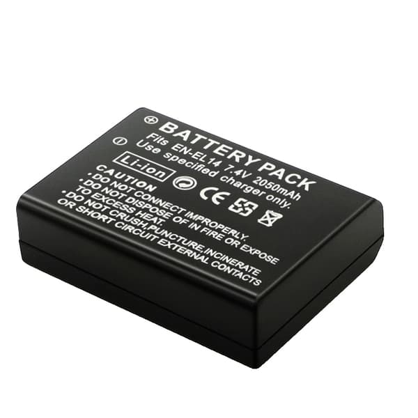2050mAh EN-EL14 Kamera Batteri, Kompatibel med Flere Nikon Modeller, Inkluderer Ekstra Lang Levetid,3 stk. Batteri