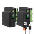 Miniatyrbillede 1 af 2: NP-F970 Batteri, 9600mAh Kapacitet, Type-C Opladning,4 stk batteri