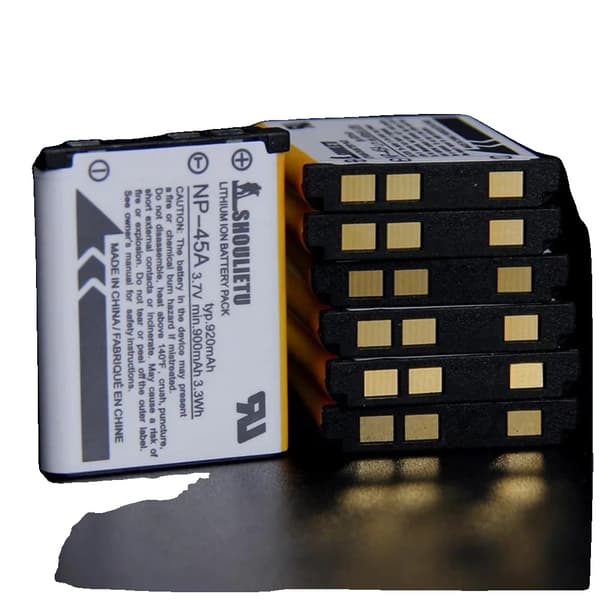Erstatningskamera-batteri, 920mAh Li-Ion, kompatibelt med NP-45-serien,4 Batteri