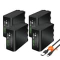Miniatyrbillede 1 af 2: Batteri med oplader, høj kapacitet 10800mAh, hurtig opladningskapacitet,4Stk