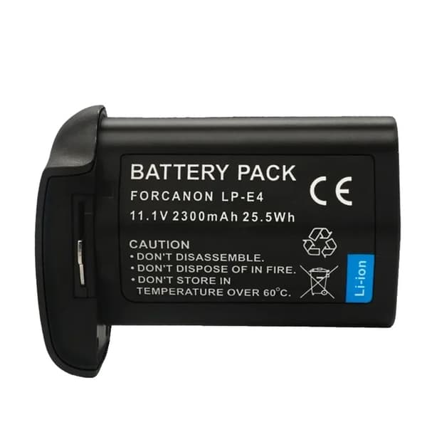 Canon LP-E4 Kamera Batteri, 2300mAh Kapacitet, 11.1V Spænding,2300mAh