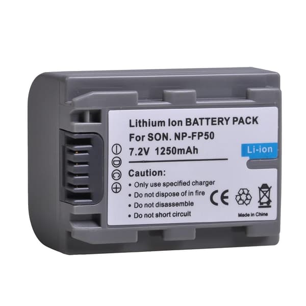 NP-FP50 Akun, 1250mAh Kapasiteetti, Yhteensopiva Erilaisten Sony Mallien Kanssa,1 Akun