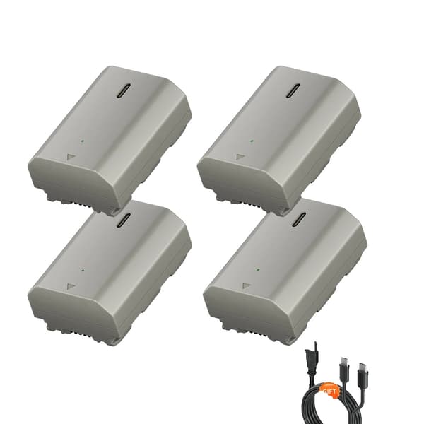 PALO NP-FZ100 Batteri, 2600mAh Kapacitet, Type-C Indgang,4PCS Batteri