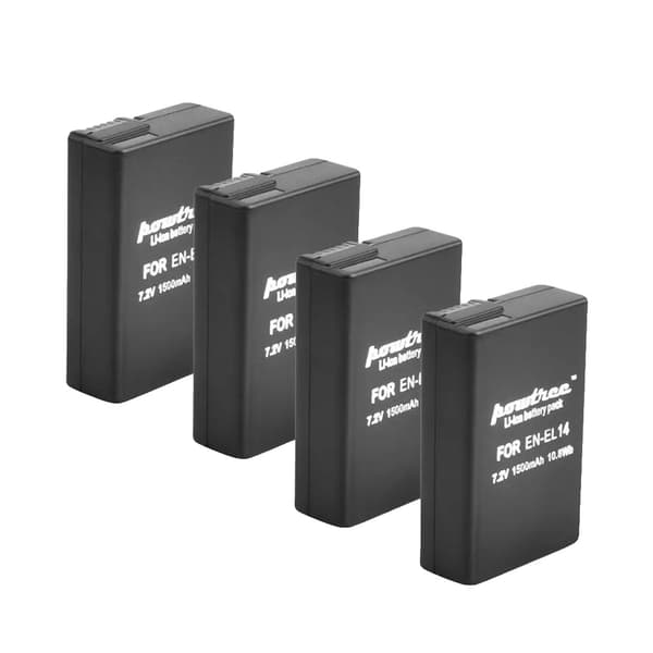 Li-ion kameraakku, 1500mAh kapasiteetti, 7.2V jännite,4 kpl akkua