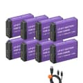 Pikkukuva 1 / 2: Canon LP-E17 akkulaturi, Type-C-syöttö, LCD-näyttö, 8 kpl LP-E17 -akkua