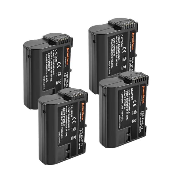 Nikon-kameran akku, 70V kapasiteetti, yhteensopiva Z5 Z6 Z7 D780:n kanssa., 4 kpl akkuja