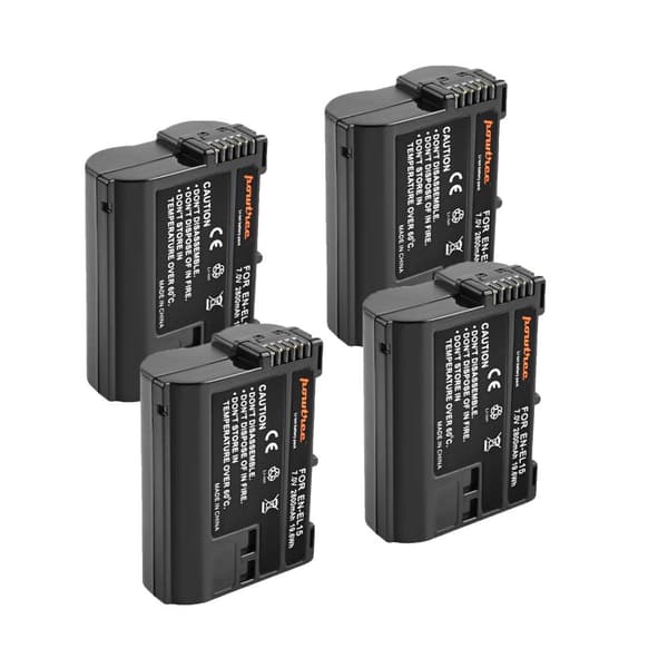 Nikon-kameran akku, 70V kapasiteetti, yhteensopiva Z5 Z6 Z7 D780:n kanssa., 4 kpl akkuja