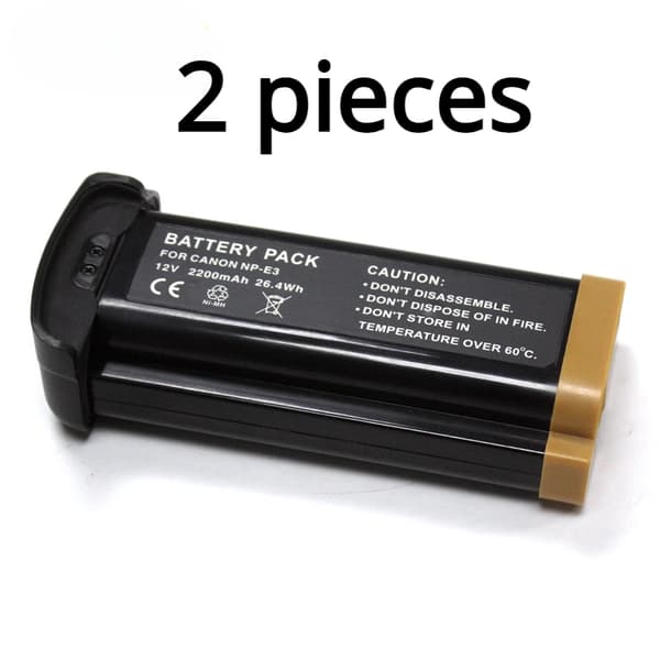 Kamerabatteripakke, 2200mAh kapacitet, genopladelig,2 stykker