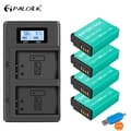 Pikkukuva 2 / 2: PALO LP-E17 Kameran Akun, 1800mAh Kapasiteetti, 7.4V Jännite,4akku ja laturi