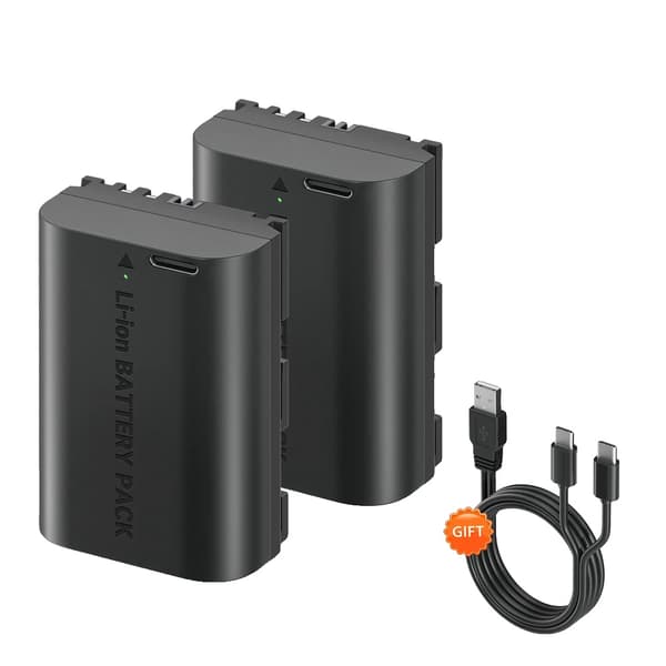 Canon LP-E6 -akku, 2400mAh kapasiteetti, yhteensopiva Canon EOS -kameroiden kanssa, 2 kpl paristoja