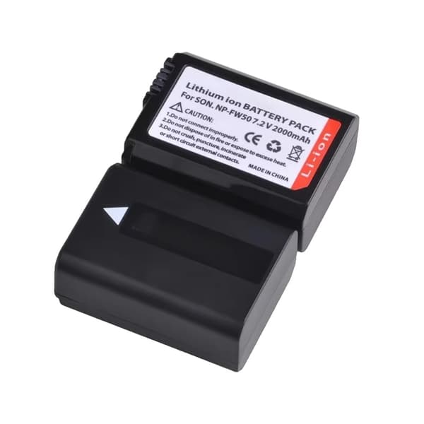 Kameran akku, 2000mAh kapasiteetti, 7.2V jännite,2000mAh 2kpl
