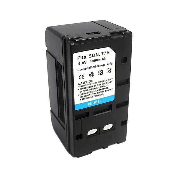 Kameran akku, 4000mAh kapasiteetti, 6.0V jännite, ladattava Ni-MH,NP-77H Akun