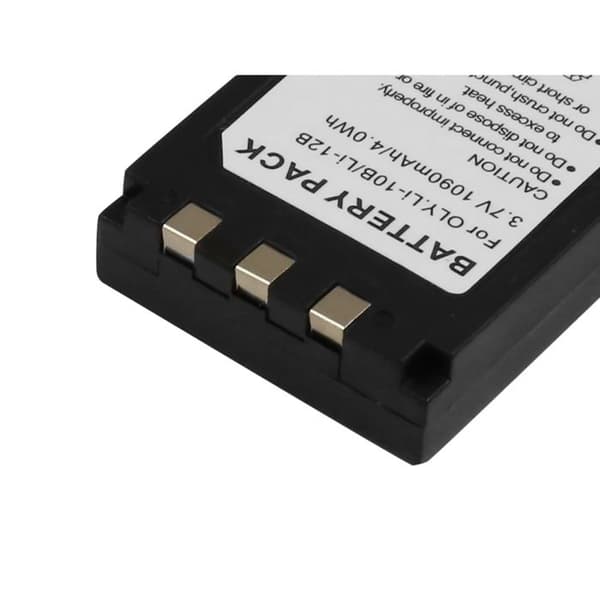 Batteri för Olympus-kameror LI-10B LI-12B Li-ion 3.7V 1090mAh 4.0Wh Svart