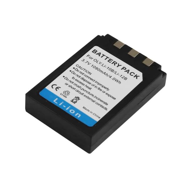 Batteri för Olympus-kameror LI-10B LI-12B Li-ion 3.7V 1090mAh 4.0Wh Svart