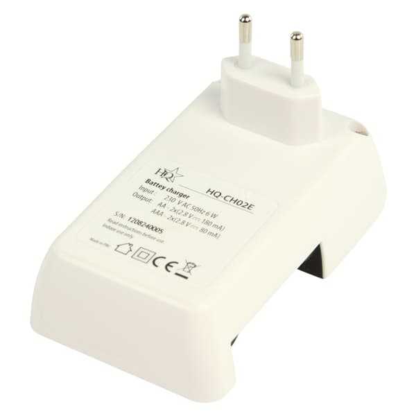 Nedis Plug-in akkulaturi AA & AAA